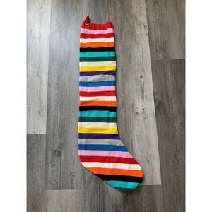 LEGO Stripe Sweater Knit Christmas Stocking Color Block Unisex Huge